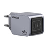 Network charger | Ugreen 35008 Nexode Pro | 45W | 2x USB-C | Gray