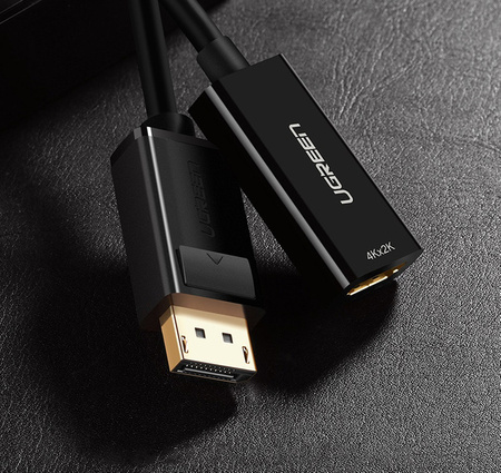 Adapter, DisplayPort (male) - HDMI (female) cable UGREEN MM137, 4K (black)
