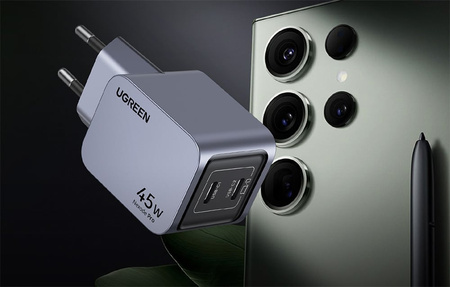 Network charger | Ugreen 35008 Nexode Pro | 45W | 2x USB-C | Gray