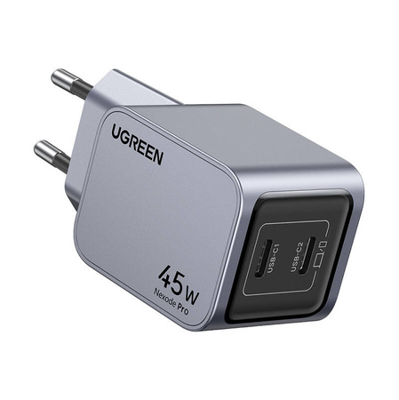 Ładowarka sieciowa | Ugreen 35008 Nexode Pro | 45W | 2x USB-C | Szara