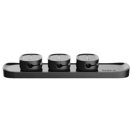 Baseus Peas cable organizer, magnetic (black)