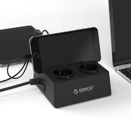Listwa zasilająca / hub Orico 5x USB 2.4A 2500W (czarna)