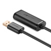UGREEN US121 USB 2.0 extension cable, active, 15m (black)