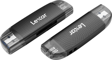 Czytnik kart z podwójnym gniazdem USB-A/C (LRW310X) Obsługuje karty microSD i SD (USB 3.1)