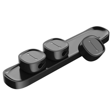 Baseus Peas cable organizer, magnetic (black)