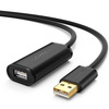 UGREEN US121 USB 2.0 extension cable, active, 10m (black)
