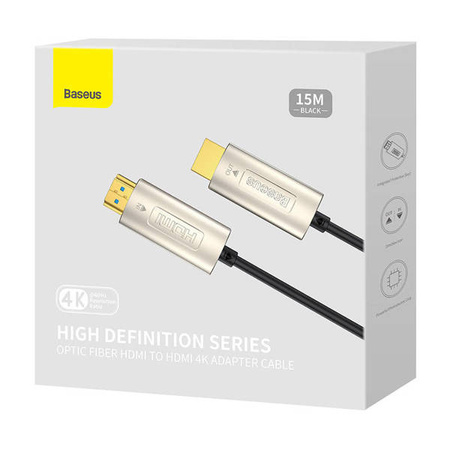 Baseus High Definition HDMI to HDMI Cable 15m, 4K (Black)