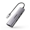 UGREEN CM266 - adapter with USB-A |RJ45 | hub micro-USB