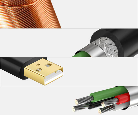 UGREEN US121 USB 2.0 extension cable, active, 5m (black)