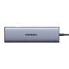 Adapter 10in1 UGREEN Revodok CM498 Hub USB to 3x USB-A 3.0, HDMI, VGA, RJ45, SD/TF, AUX3.5mm, PD Converter