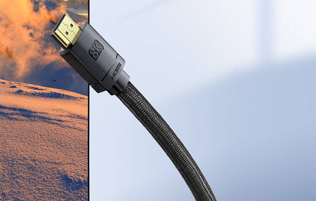 Baseus High Definition HDMI to HDMI Cable 0.5m, 8K (Black)