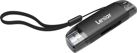 Czytnik kart z podwójnym gniazdem USB-A/C (LRW310X) Obsługuje karty microSD i SD (USB 3.1)