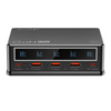 Blitzwolf BW-i9 | GaN 110W PD mains charger 3xUSB-A, 2xUSB-C (black)