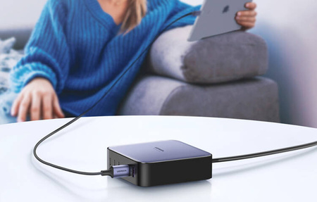 UGREEN CD271 mains charger 2xUSB-A, 4xUSB-C, GaN, 200W (black)