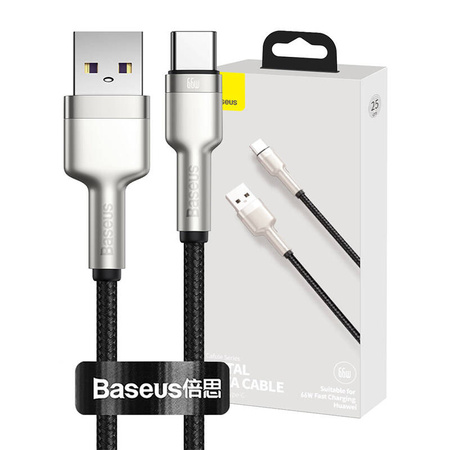 Baseus Cafule | USB to USB-C Cable | 66W | 0.25m | Black