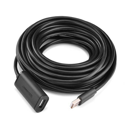 UGREEN US121 USB 2.0 extension cable, active, 15m (black)