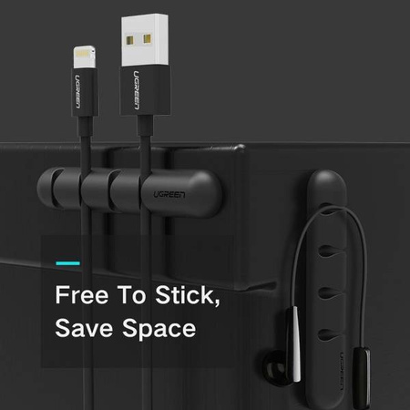 Organizer UGREEN cable holder 4 slots (2 pieces)