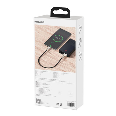 Baseus Cafule | Kabel USB do USB-C | 66W | 0.25m | Czarny