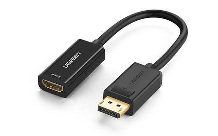 Adapter, DisplayPort (male) - HDMI (female) cable UGREEN MM137, 4K (black)