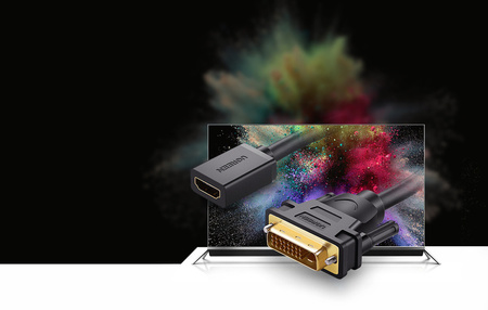 DVI to HDMI adapter UGREEN 20118, 15cm (black)