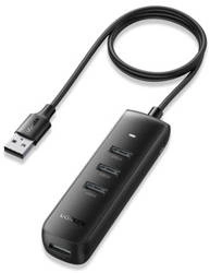 Adapter 4in1 UGREEN CM416 Hub USB to 4x USB 1m (black)