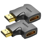 Vention AIOB0-2 angled HDMI adapter, 4K 60Hz (black) 2 pcs.