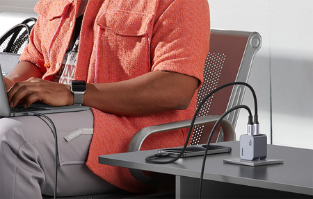 Network charger | Ugreen 35008 Nexode Pro | 45W | 2x USB-C | Gray
