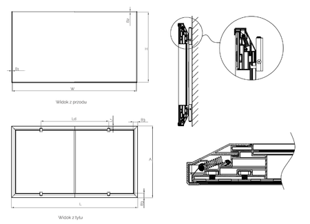 Suprema TAURUS Slim ALR | Ekran ramowy slim