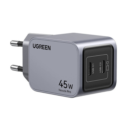 Network charger | Ugreen 35008 Nexode Pro | 45W | 2x USB-C | Gray