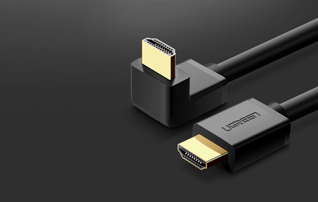UGREEN HD103 HDMI - HDMI Cable Angled, 4K, 1m (black)