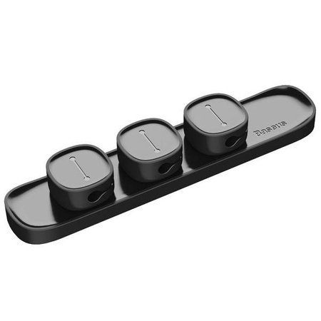 Baseus Peas cable organizer, magnetic (black)