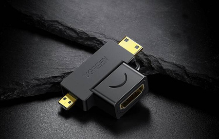 UGREEN 20144 mini/micro HDMI to HDMI adapter (black)