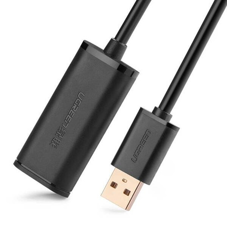 UGREEN US121 USB 2.0 extension cable, active, 5m (black)