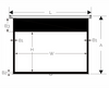 Ekran elektryczny 106" Suprema LUPUS 234x132cm MW